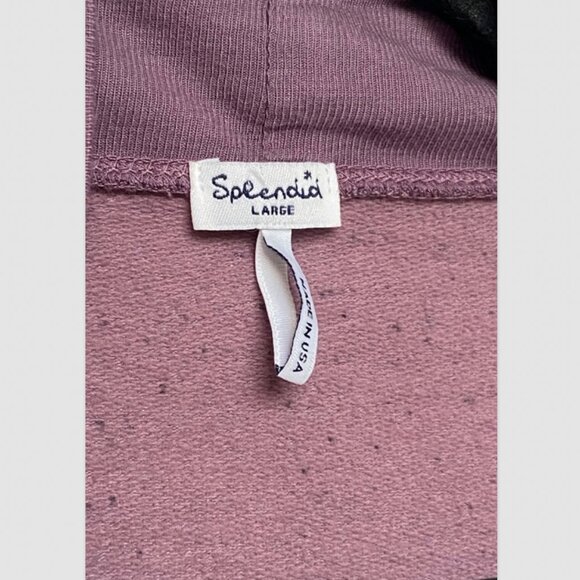 Splendid Comfy Purple Cotton Open Cardigan Size L - Picture 4 of 5